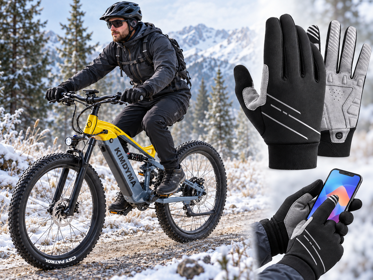Cycling Gloves – Windproof, Touchscreen