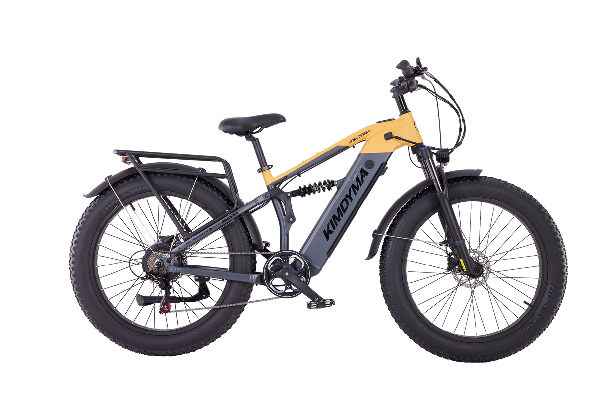 K05 FIRN – elektryczny rower z oponami typu fat, pełnym zawieszeniem i silnikiem 750 W