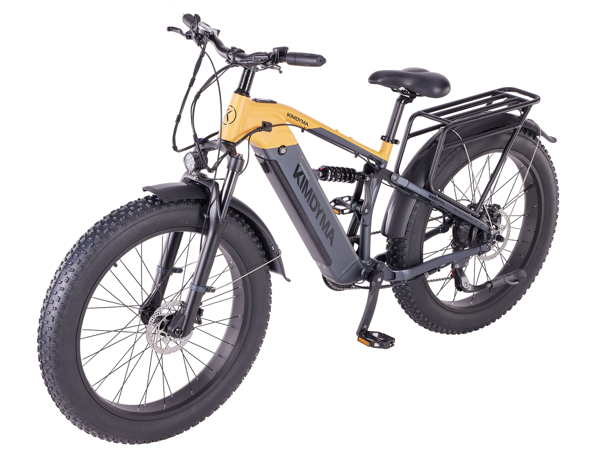 K05 FIRN – elektryczny rower z oponami typu fat, pełnym zawieszeniem i silnikiem 750 W